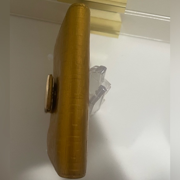 Fendi Zucchino Bifold Compact Wallet in gold metallic monogram; EUC - Picture 14 of 16